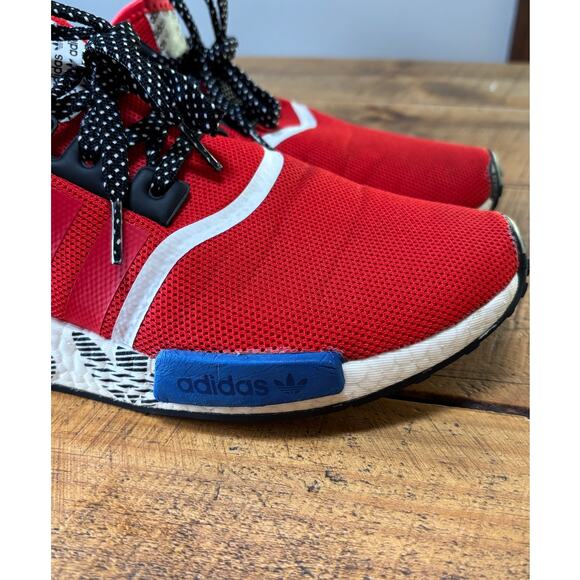 Adidas NMD R1 Transmission Pack Active Red Black Athletic Sneakers Mens Size 9 - Picture 10 of 11